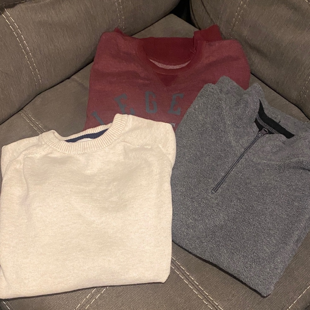 The Children's Place and Cat and Jack Boys Sweater Set - Cream, Gray, Burgundy